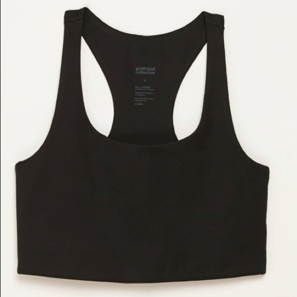 Girlfriend Collective Paloma Racerback Bra in Black